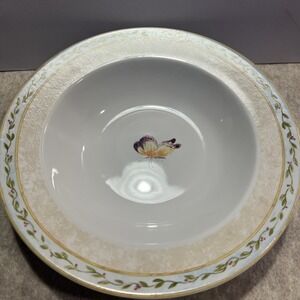 American Atelier Floral Daze‎ 5024 9" Rimmed Soup Bowl Butterfly, 8 Available